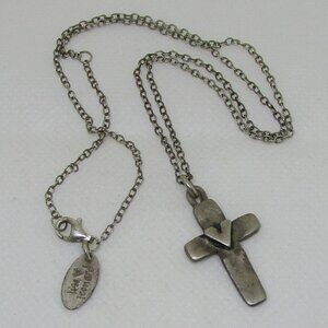 designer sterling silver cross necklace